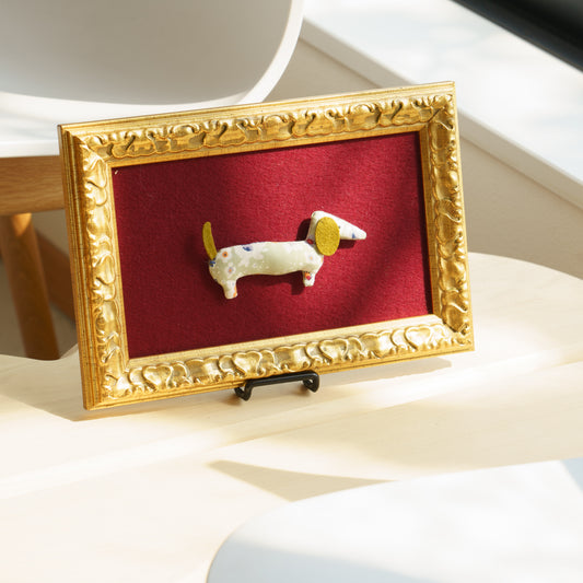 アニマルフレーム S(犬/パープル)